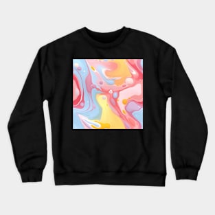 Abstract oil and water mix background Crewneck Sweatshirt